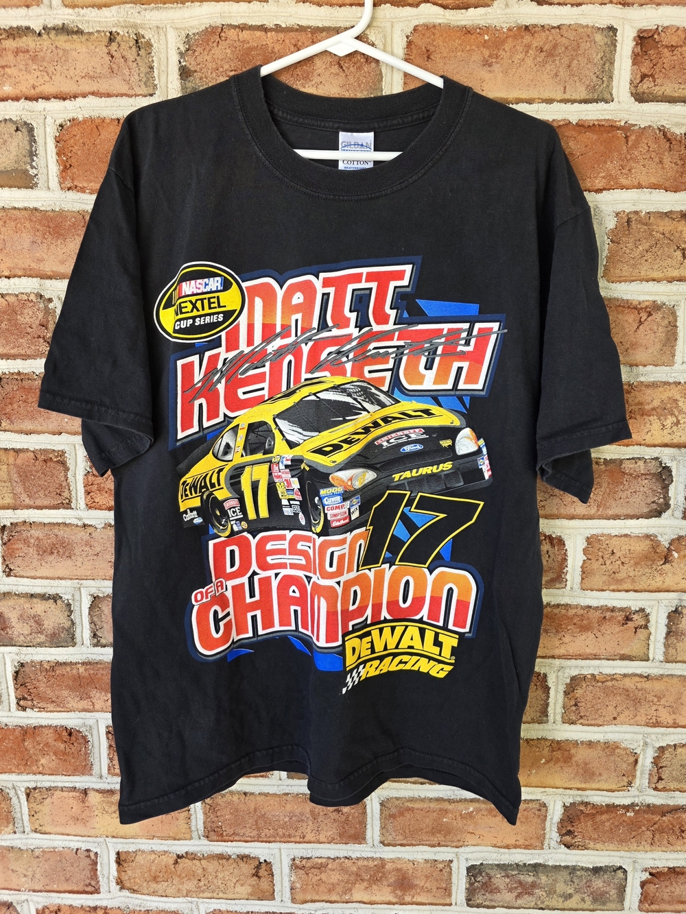 Gildan Black Matt Kenseth Dewalt Racing Graphic Tee